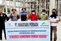 PT. Wanatiara Persada (WP) melalui Departeman Community Social Responsibility (CSR) kembali menyalurkan bantuan dana