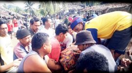 Sosok mayat lelaki ditemukan warga terdampar di pantai, kelurahan Payahe, Kecamatan Oba