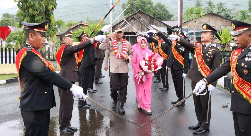 Kepolisian Resor Kota (Polresta) Tidore Kepulauan menggelar acara pisah sambut Kapolresta