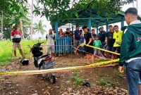 Olah TKP lokasi hilangnya warga di Kabupaten Pulau Morotai.