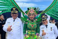 Bupati Kepulauan Sula Hj. Fifian Adeningsih Mus menghadiri kegiatan Peringatan Hari Otonomi Daerah di Makassar, Sulawesi Selatan pada Sabtu (29/4/2023)