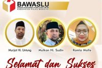 Badan Pengawas Pemilihan Umum (Bawaslu) Republik Indonesia mengumumkan tiga (3) nama anggota Bawaslu Kabupaten Pulau Morotai terpilih untuk masa jabatan 2023-2028