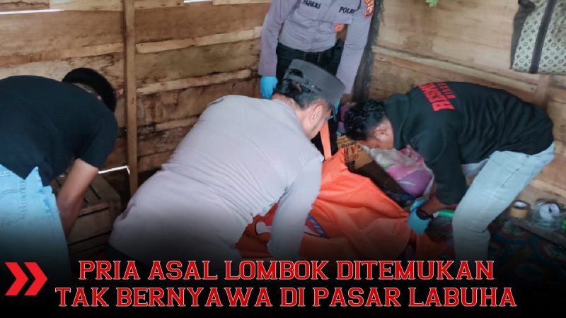 Warga Labuha di Kabupaten Halmahera Selatan (Halsel) dikejutkan dengan penemuan mayat yang sudah dalam keadaan membusuk di belakang pasar BUMDes Labuha, Rabu (30/8/2023)