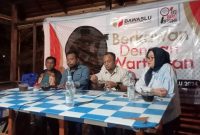 Bawaslu Kabupaten Pulau Morotai, Maluku Utara, mengadakan tatap muka dengan Aliansi Jurnalis Morotai (AJM) dan Forum Jurnalis Online Morotai (FJOM)
