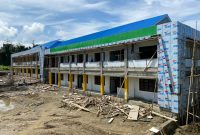 Gedung sekolah terpadu di Desa Hidayat Halmahera Selatan
