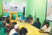 Caleg DPRD Provinsi Malut dari PKB Edi Udin (tanda kotak) hadiri Musdes Mandaong di Halsel