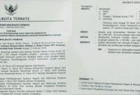 SK Pemberhentian Rohani P. Mahli dari jabatan Kepala Inspektorat Kota Ternate