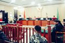 Terdakwa Christian Wuisan saat menjalani persidangan kasus dugaan suap mantan gubernur AGK di Pengadilan Tipikor Ternate, Rabu (24/4/2024) kemarin.