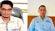 Akademisi Unkhair Ternate Dr. Muammil Sunan dan Ketua KMP Tabona, Hi. Muhammad Abdul Kadir.